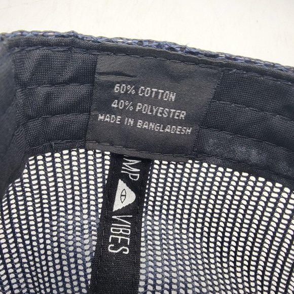 Poler Camp Vibes Venn Trucker Hat Blue Casual Outdoors Summer Lightweight - Picture 9 of 11